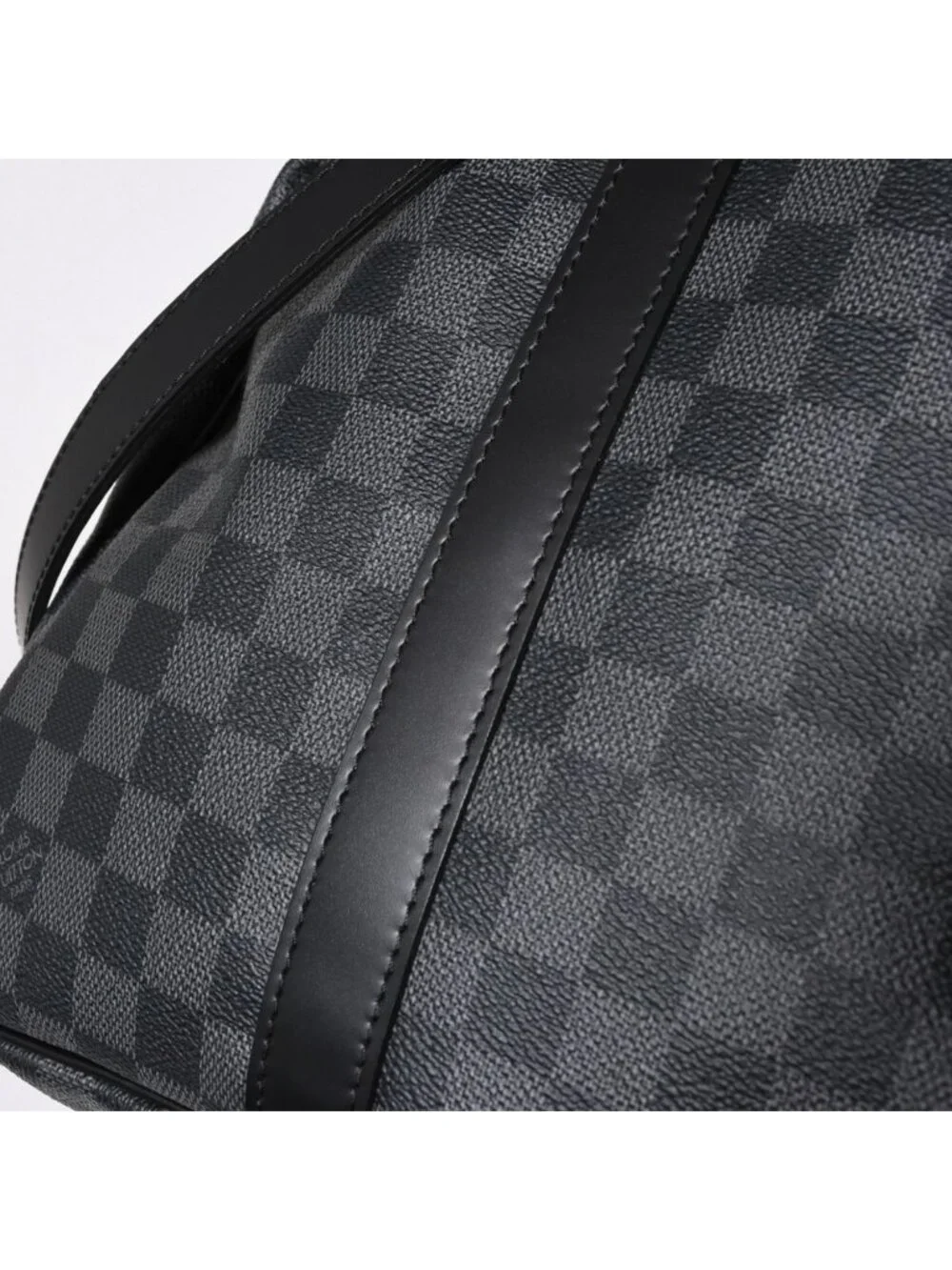 Louis Vuitton Keepall Bandouliere 55 Boston Bag Damier Graphite Black